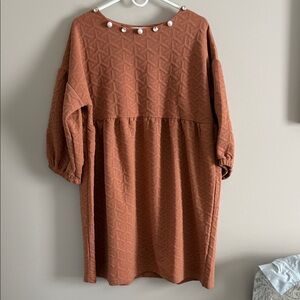 Simply Southern Rust Textured Dress
